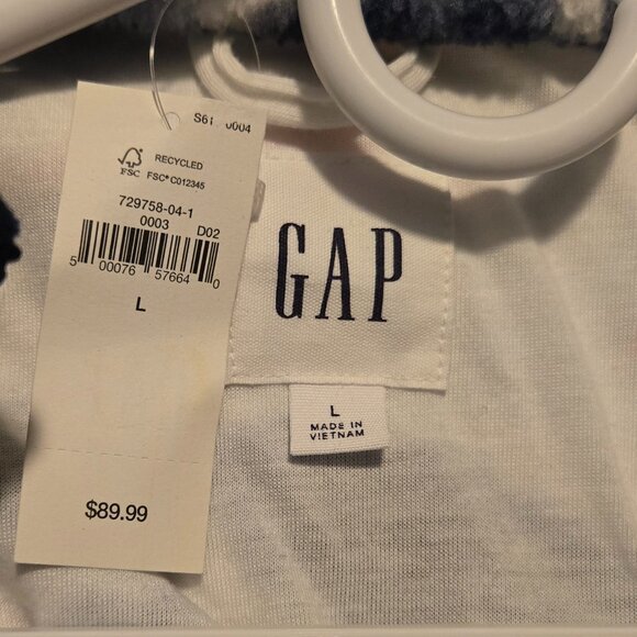 GAP Women’s Tie-Dye Full Zip Fleece Jacket Size Large - Picture 3 of 3